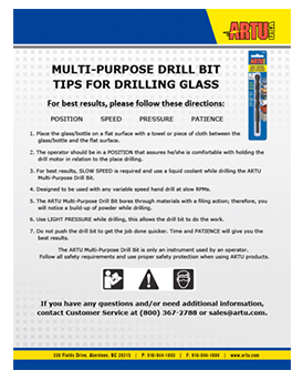 Drilling instructions